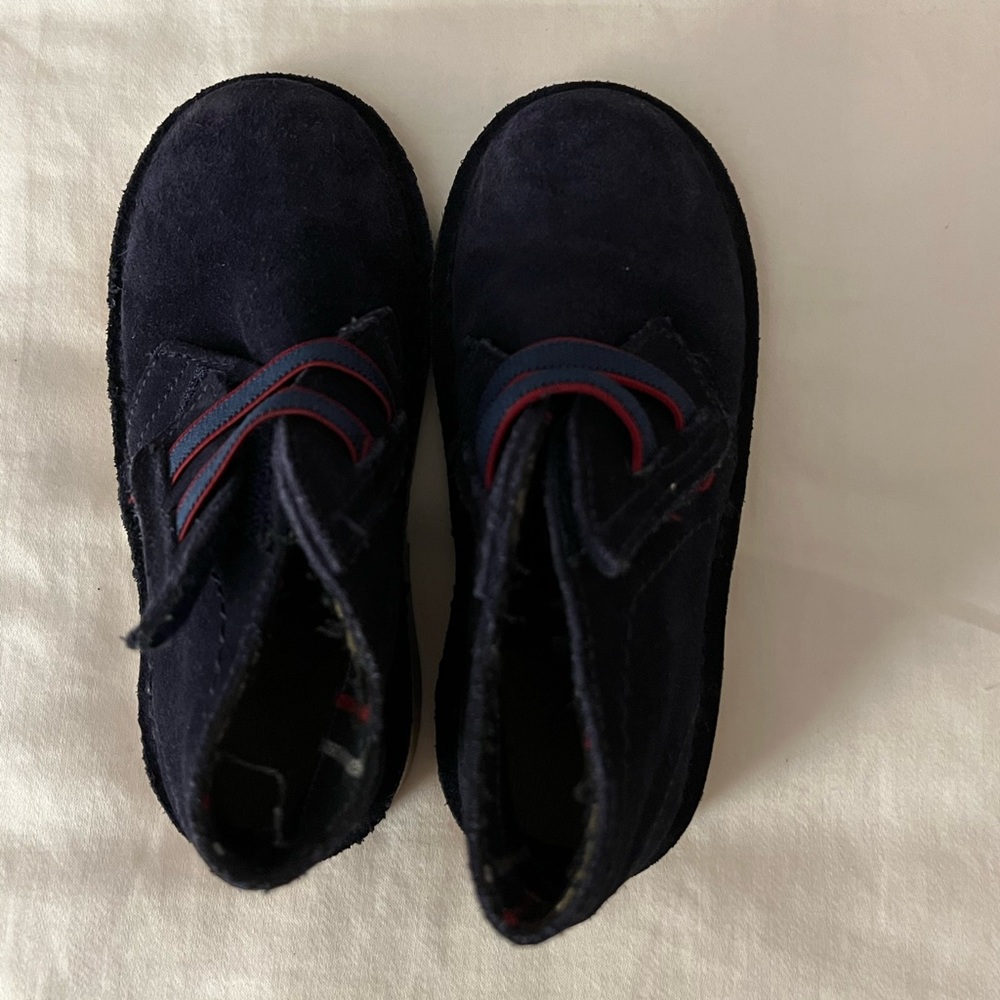 Childrenchic suede bootie - navy blue size 26/ 9.5 US little boys/toddler